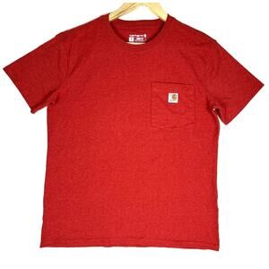 Carhartt Men’s Loose Fit Pocket T-Shirt Burnt Orange Red Size Medium 8-10